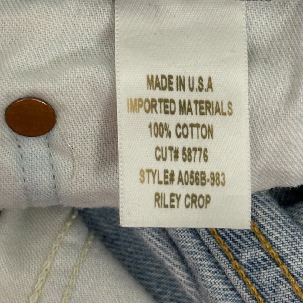 Agolde Riley Crop Distressed Shatter Jeans - Picture 9 of 10